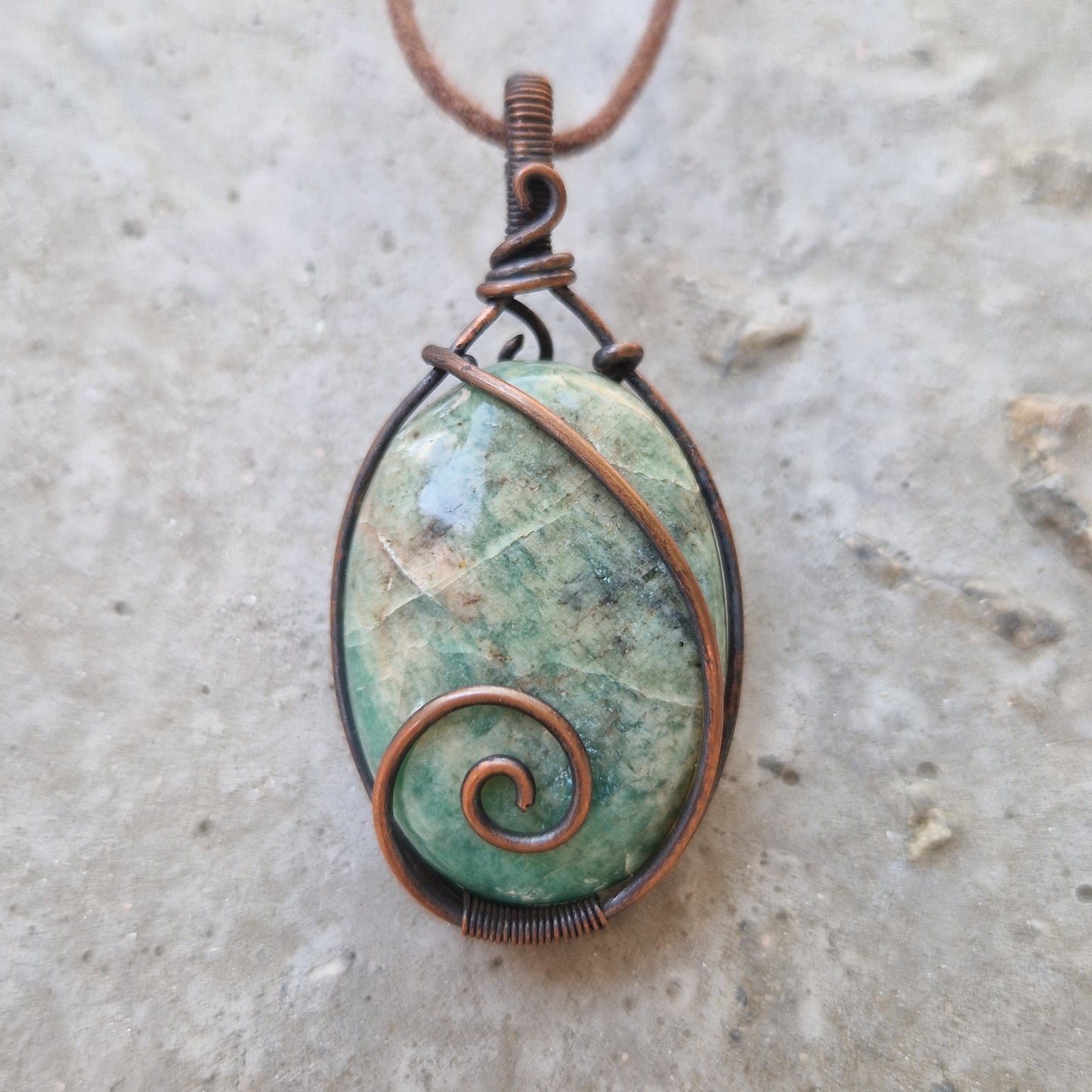 Amazonite Healing Crystal with imprinted frequency of a pet