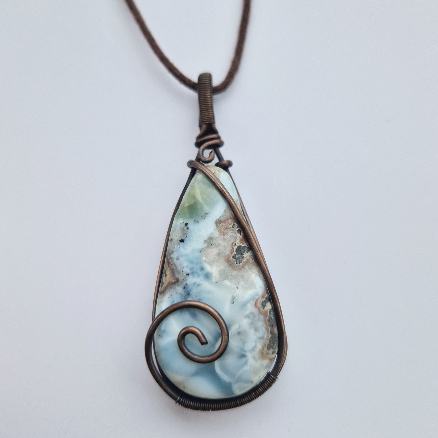 Copper wrapped crystal jewellery