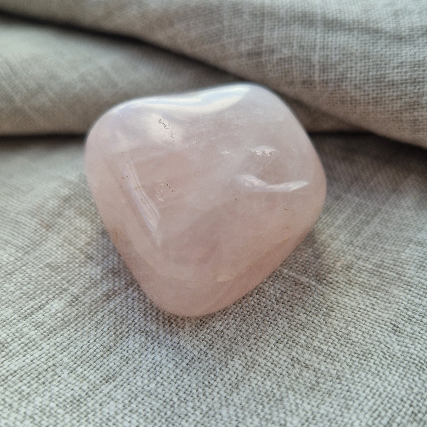 Rose Quartz imprinted crystal for grief support