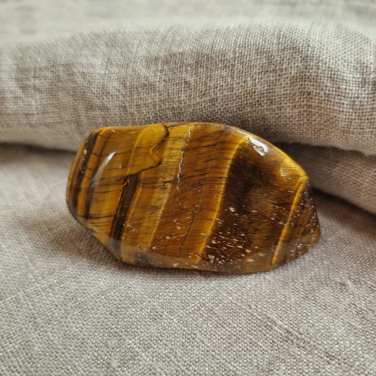 Tigers eye memorial crystal
