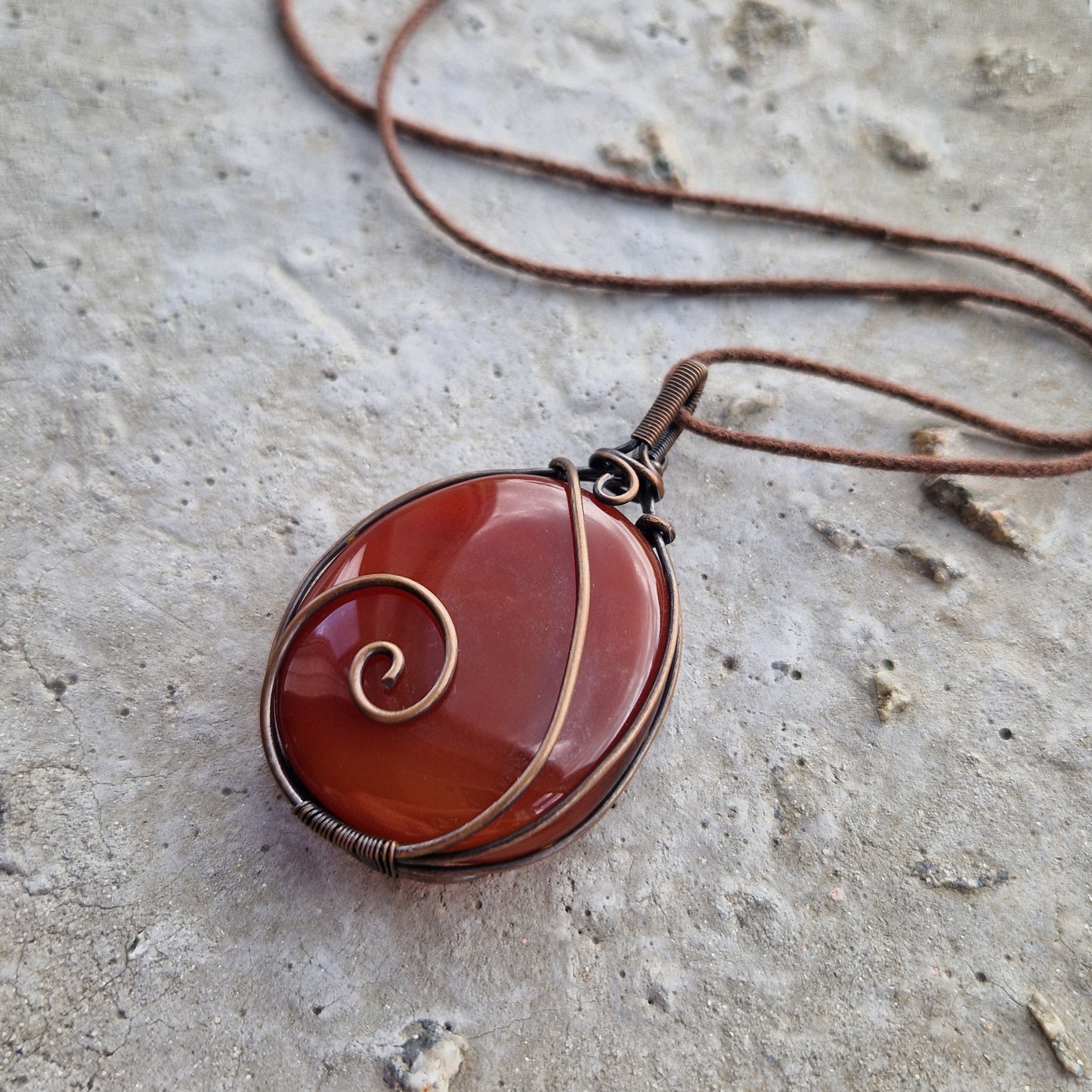 Frequency imprinted carnelian crystal