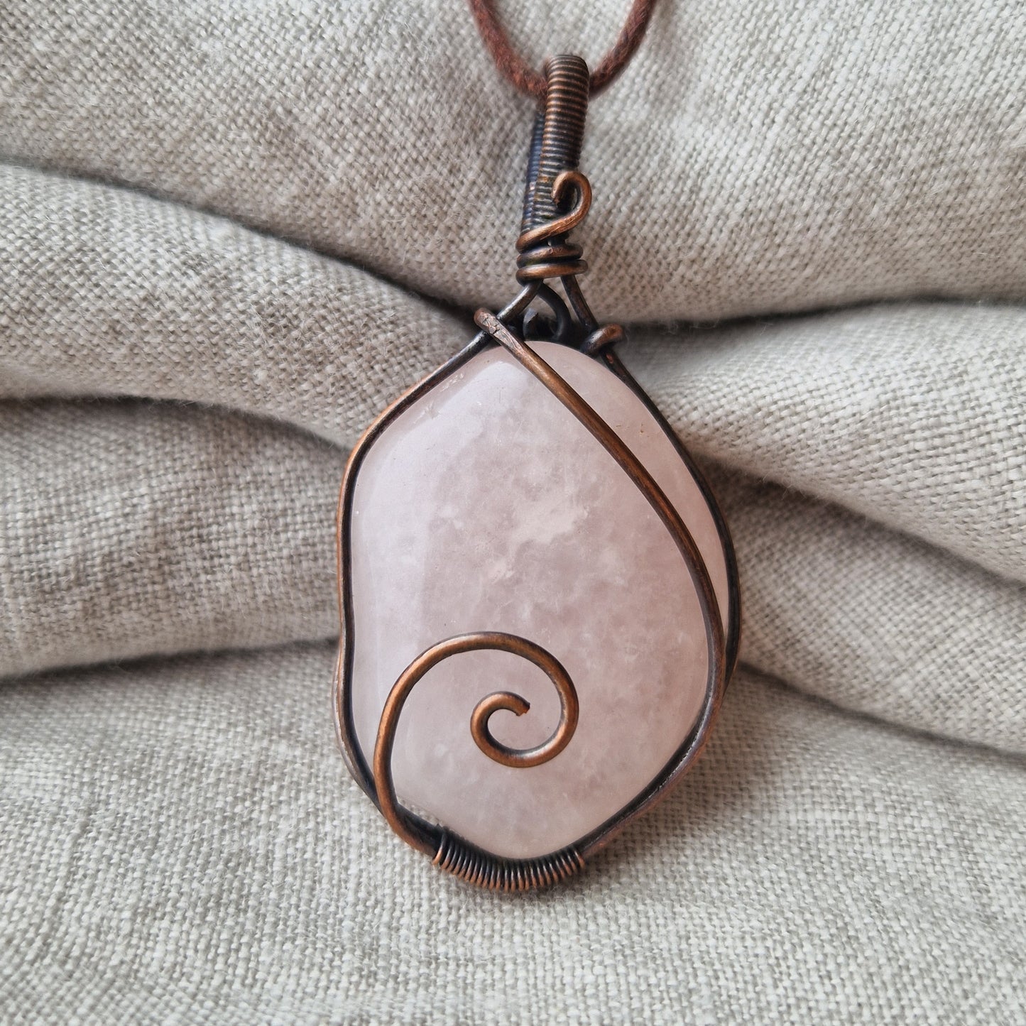 Rose Quartz healing memorial crystal