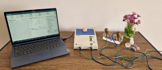 The set up of an Asyra bio-resonance machine