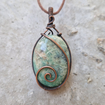Amazonite Healing Crystal with imprinted frequency of a pet