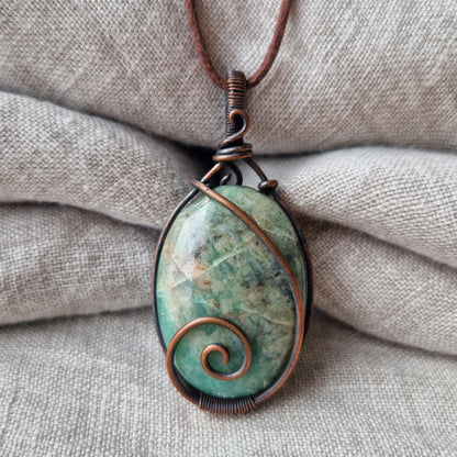 wire wrapped crystal