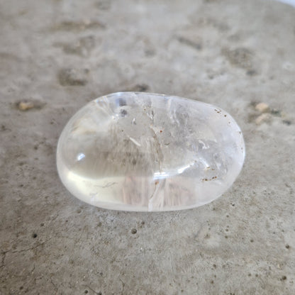 Clear Quartz Palm crystal for emotional healing