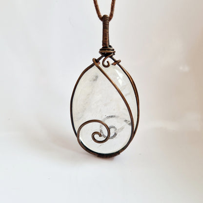 Clear Quartz Pendant for Grief