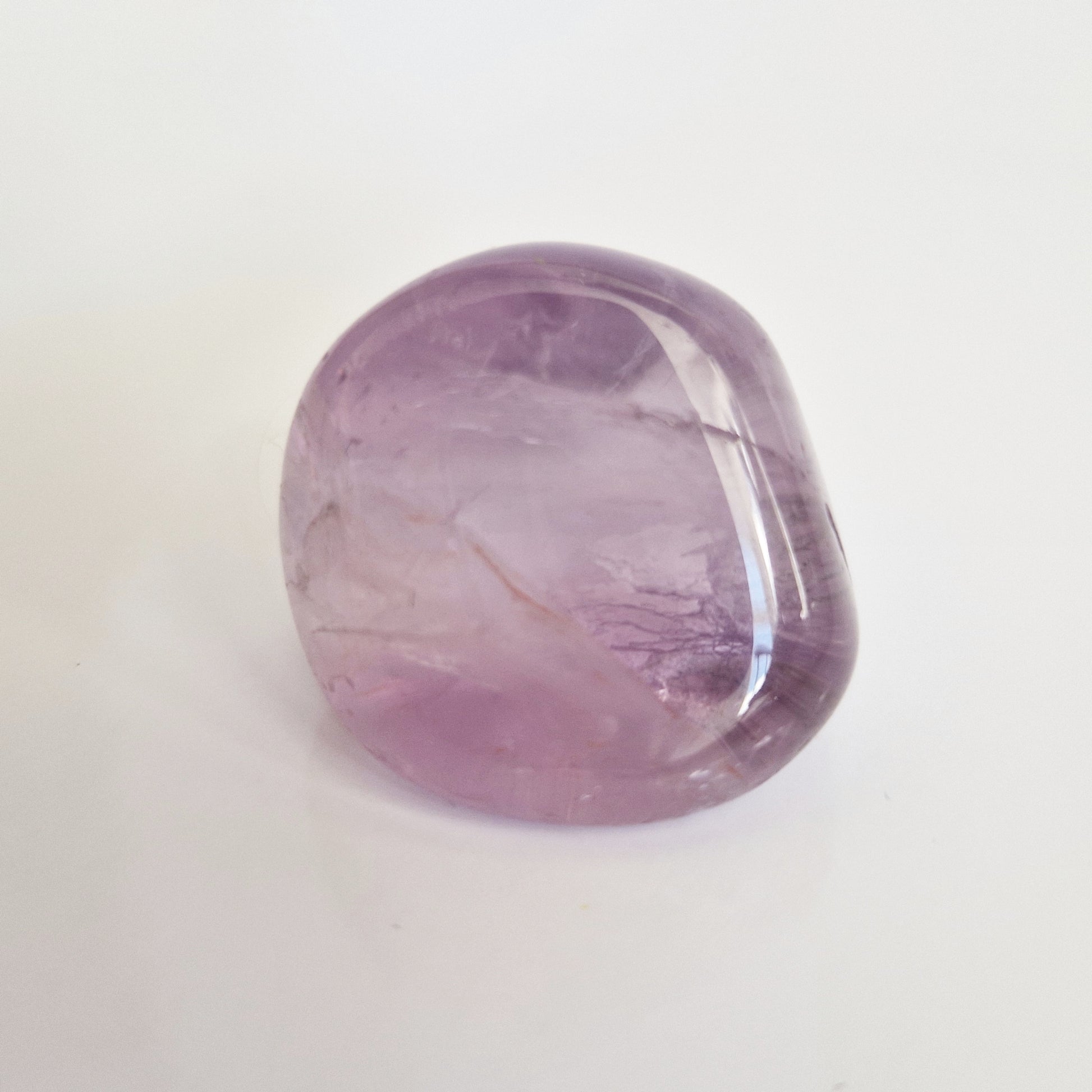 An amethyst memorial crystal for support after loosing someone close