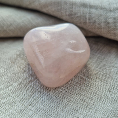 Rose Quartz imprinted crystal for grief support