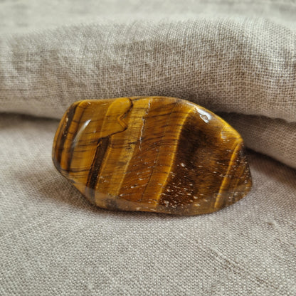 Tigers eye memorial crystal