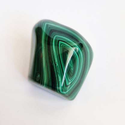 Malachite crystal infused with the life essence of a departed loved one