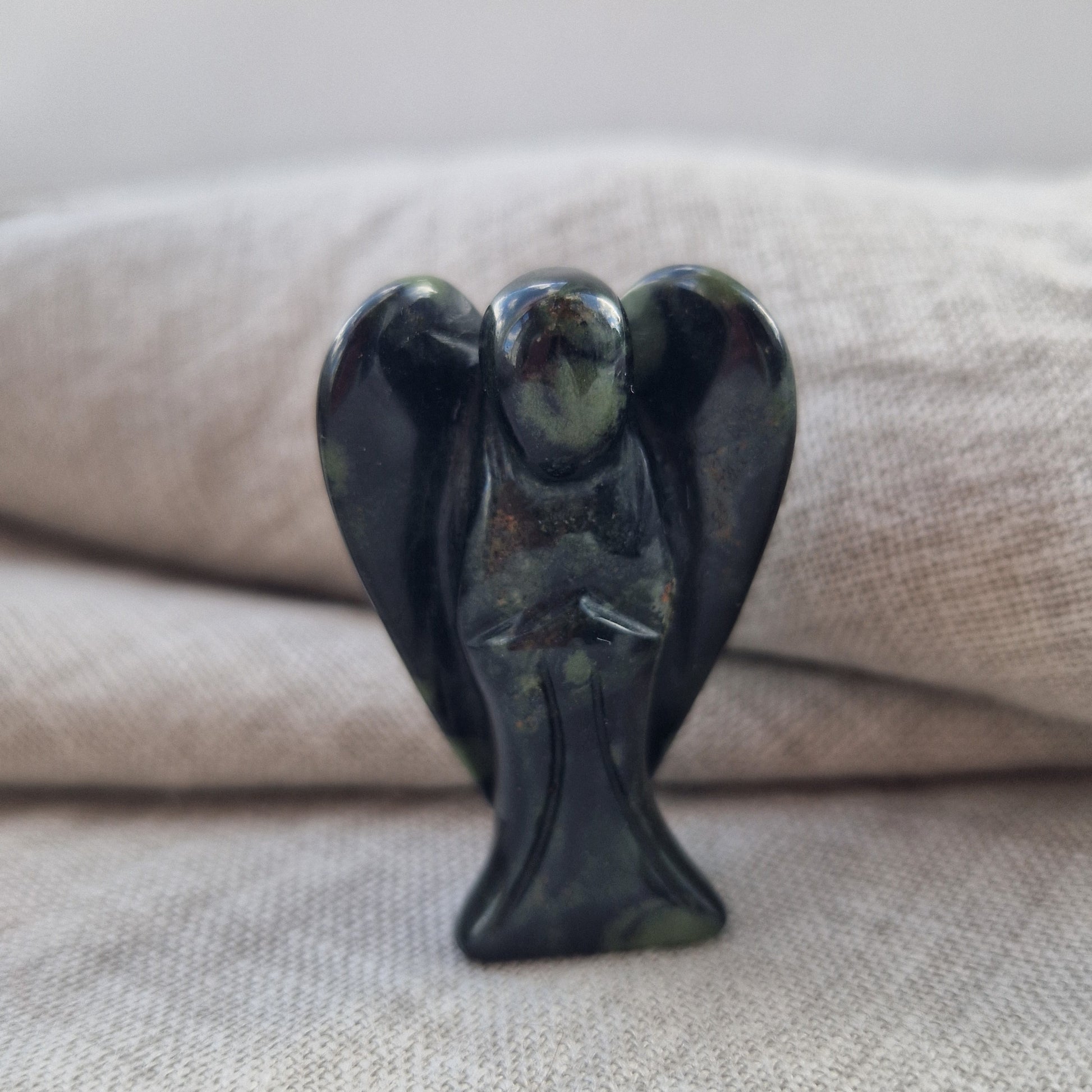 Frequency infused Kambaba Jasper Angel Crystal for healing