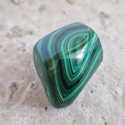 Malachite energy imprinted crystal for emotional healing