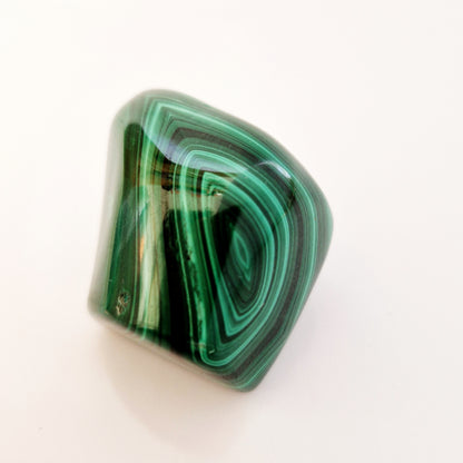 Malachite energy imprinted crystal for grief support