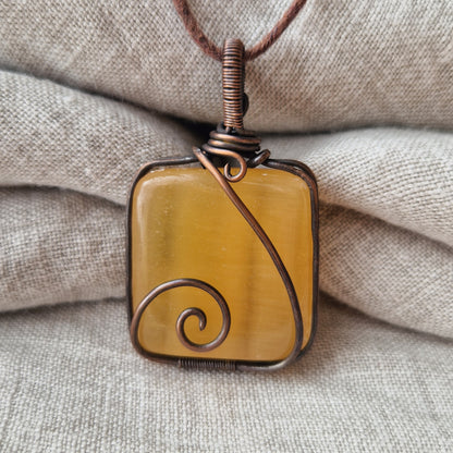 Energy infused orange calcite jewellery