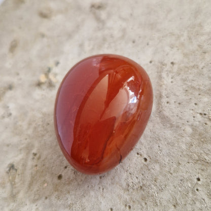 Carnelian crystal imprinted with the life essence of your departed pet