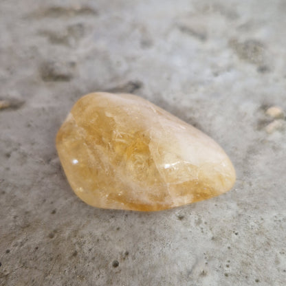 Citrine imprinted crystal for grief support