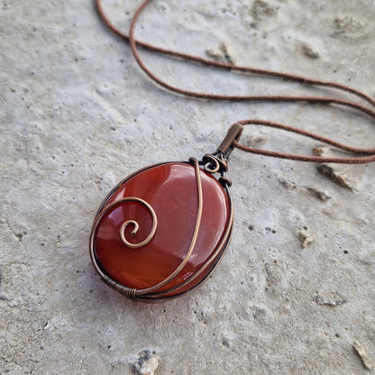 Frequency imprinted carnelian crystal