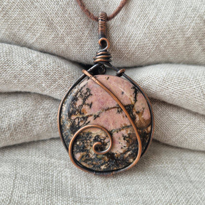 Rhodonite remembrance crystal navigating loss