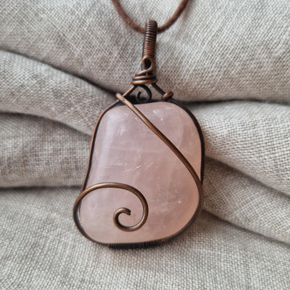Rose Quartz frequency imprinted healing jewellery