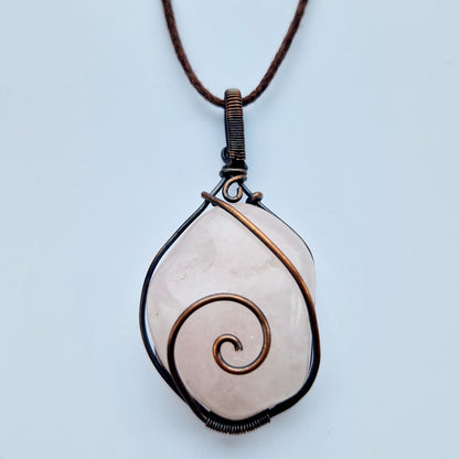 Frequency Imprinted Rose Quartz healing stone for emotional support during grief