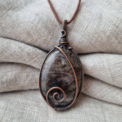 Wire wrapped jewellery for loss of a loved one