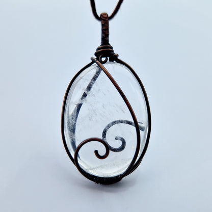 Wire Wrapped Clear Quartz